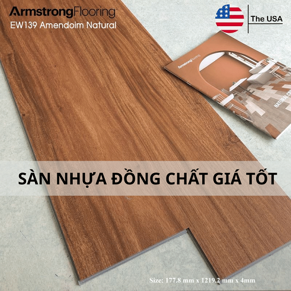 sàn nhựa đồng chất giá tốt